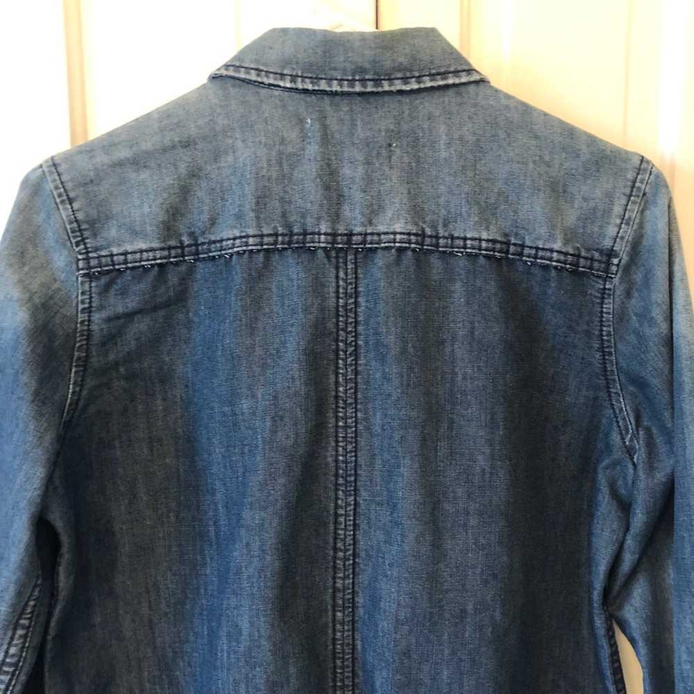 Blank NYC Button Down Denim Top - image 4