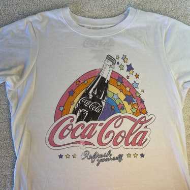 Coca Coca-Cola Ripple Junction T-Shirt, Women's Sm