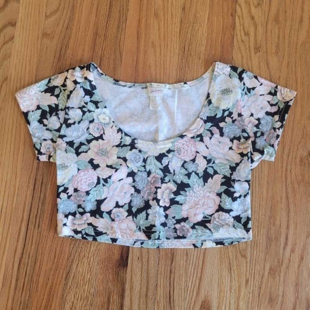 Vintage Frederick's of Hollywood Floral Cropped T… - image 5