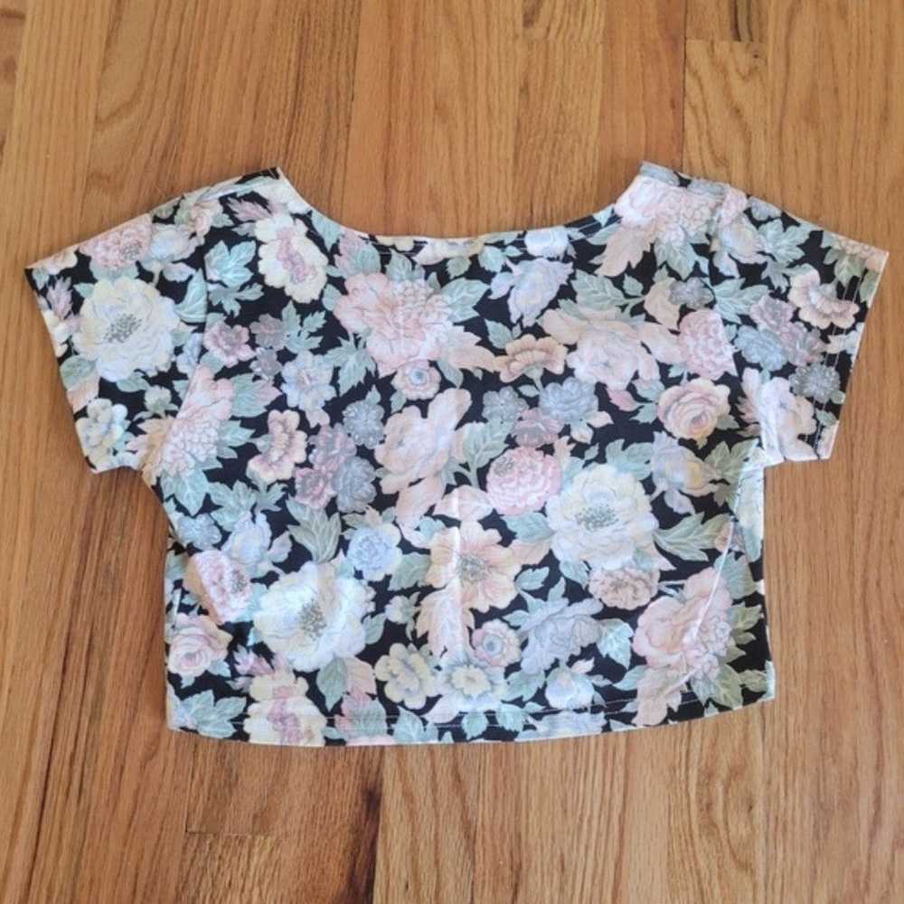 Vintage Frederick's of Hollywood Floral Cropped T… - image 7