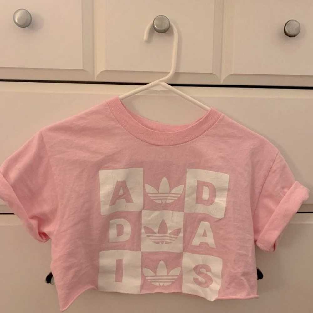 Adidas graphic crop top - image 2