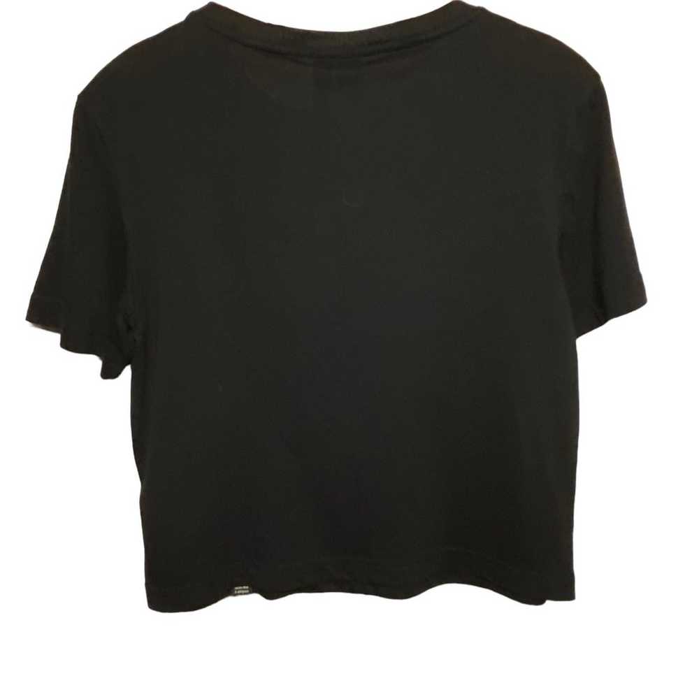 Womens Adidas Like New Crop Top Tee in Black & Wh… - image 2