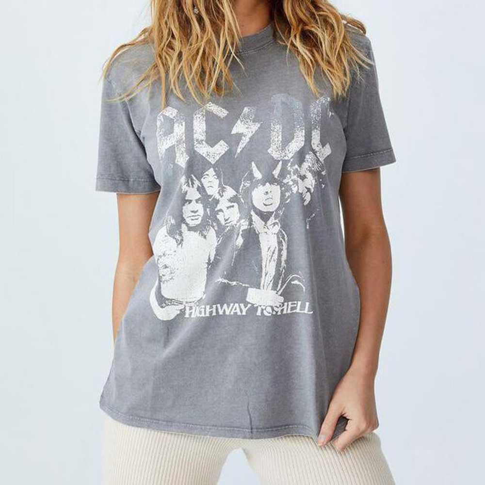 cotton on AC/DC graphic oversized tee - image 1