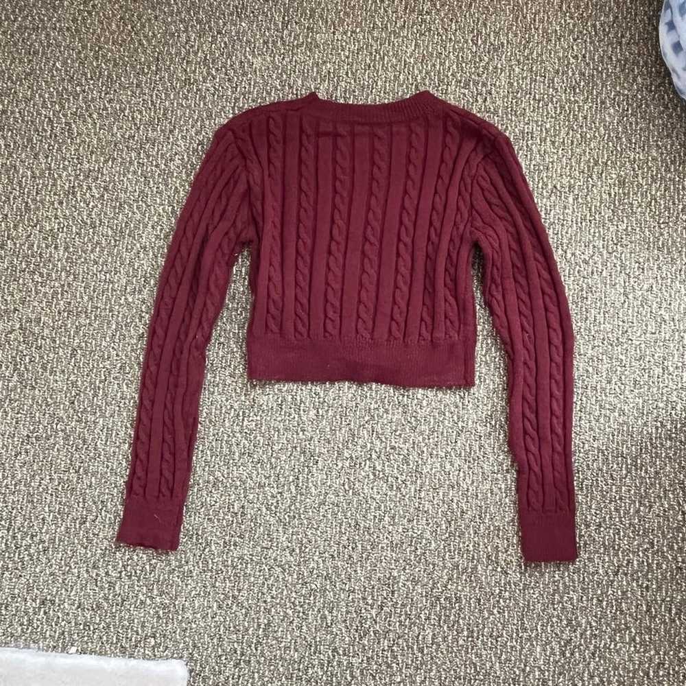 Cropped Cable Knit Sweater NWOT - image 2