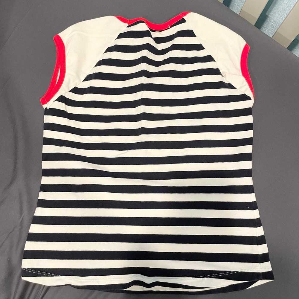 Y2K Vintage Black and White Striped Top - image 2