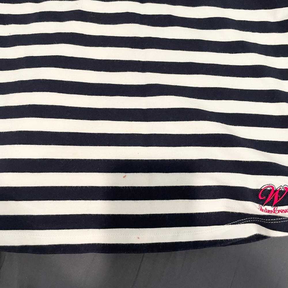 Y2K Vintage Black and White Striped Top - image 4