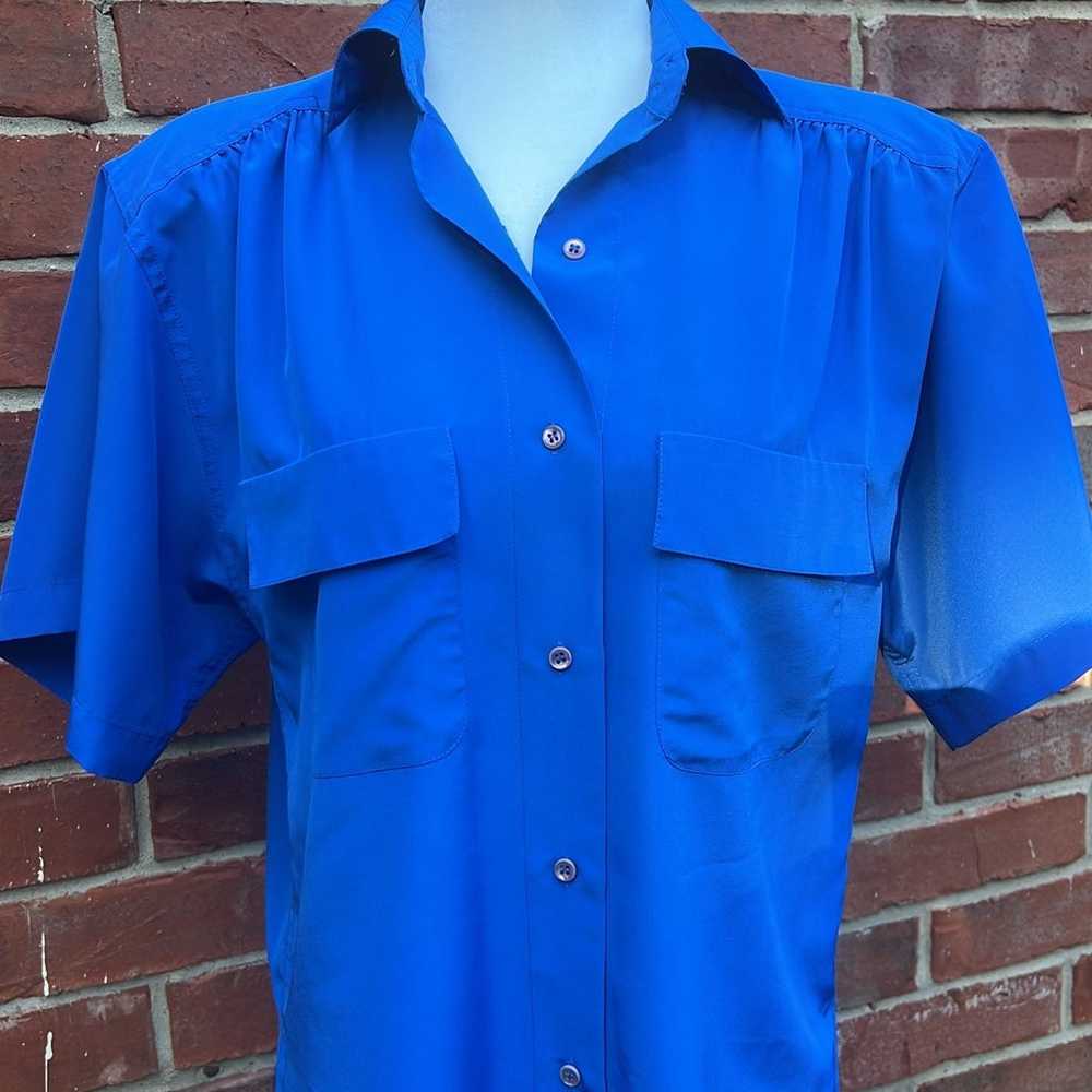 Women’s Vintage 1980’s 1990’s Short Sleeve Blouse… - image 1