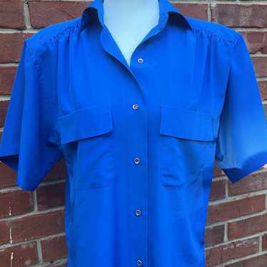 Women’s Vintage 1980’s 1990’s Short Sleeve Blouse… - image 1