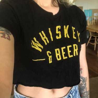 Whiskey & Beer Crop Top - image 1