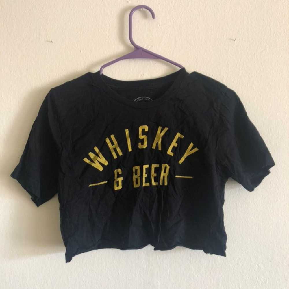 Whiskey & Beer Crop Top - image 2