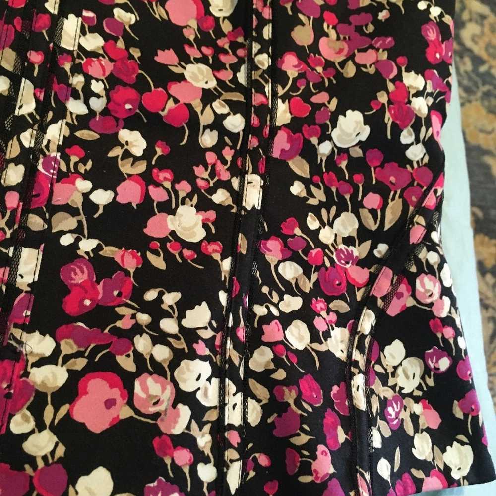 WHBM Floral Corset w boning size 4 with - image 2