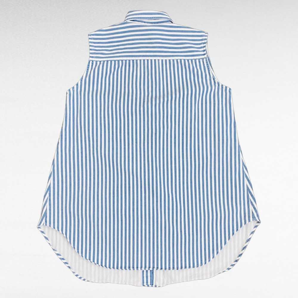 VINTAGE | Oh!Mama Designs Blue White Stripe Sleev… - image 6