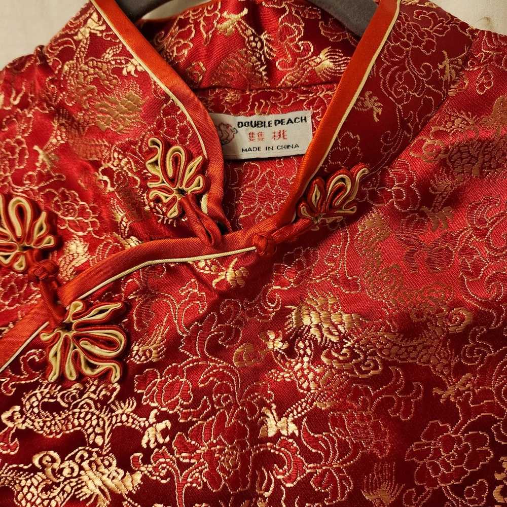 Vintage Silk Chinese Cheongsam Dress - image 2