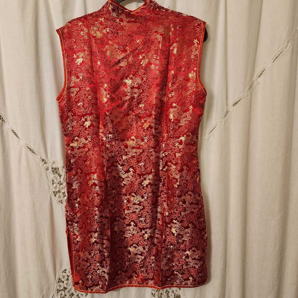 Vintage Silk Chinese Cheongsam Dress - image 7