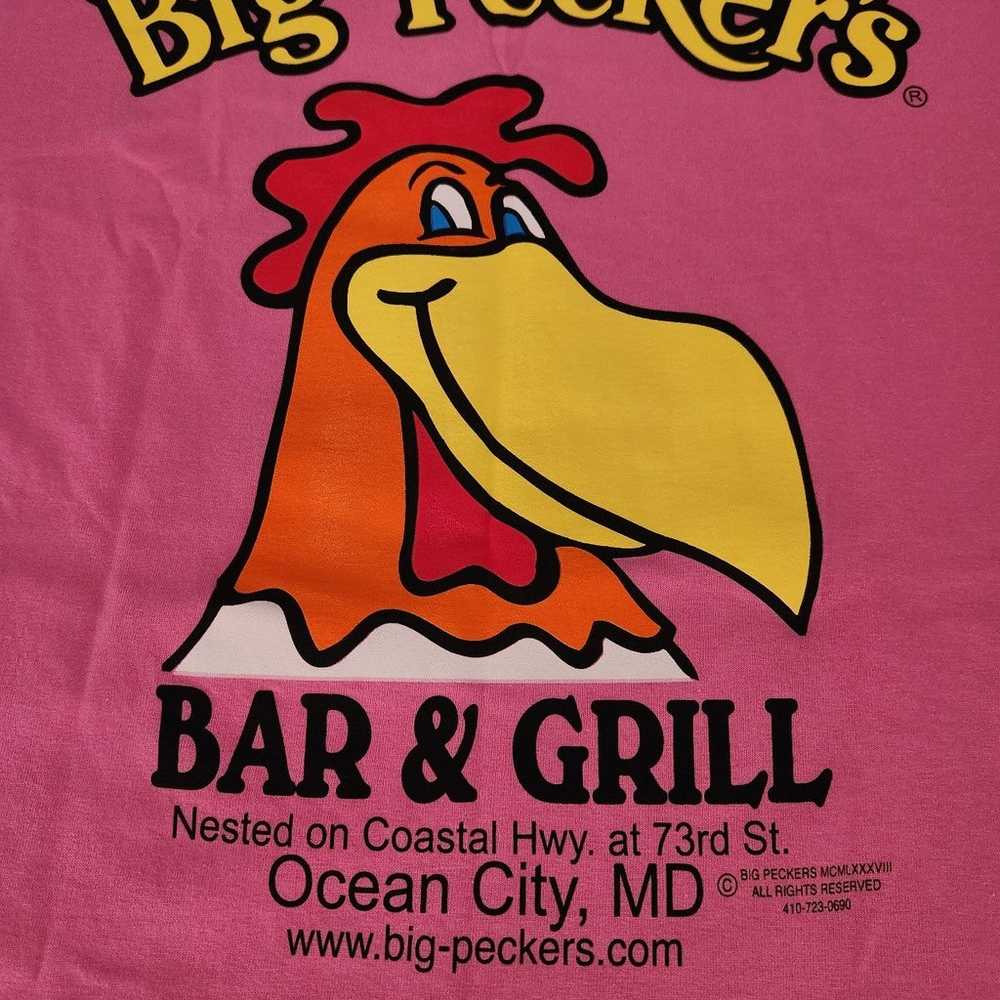 VTG Big Peckers Bar & Grill 1988 Womens T-Shirt S… - image 4