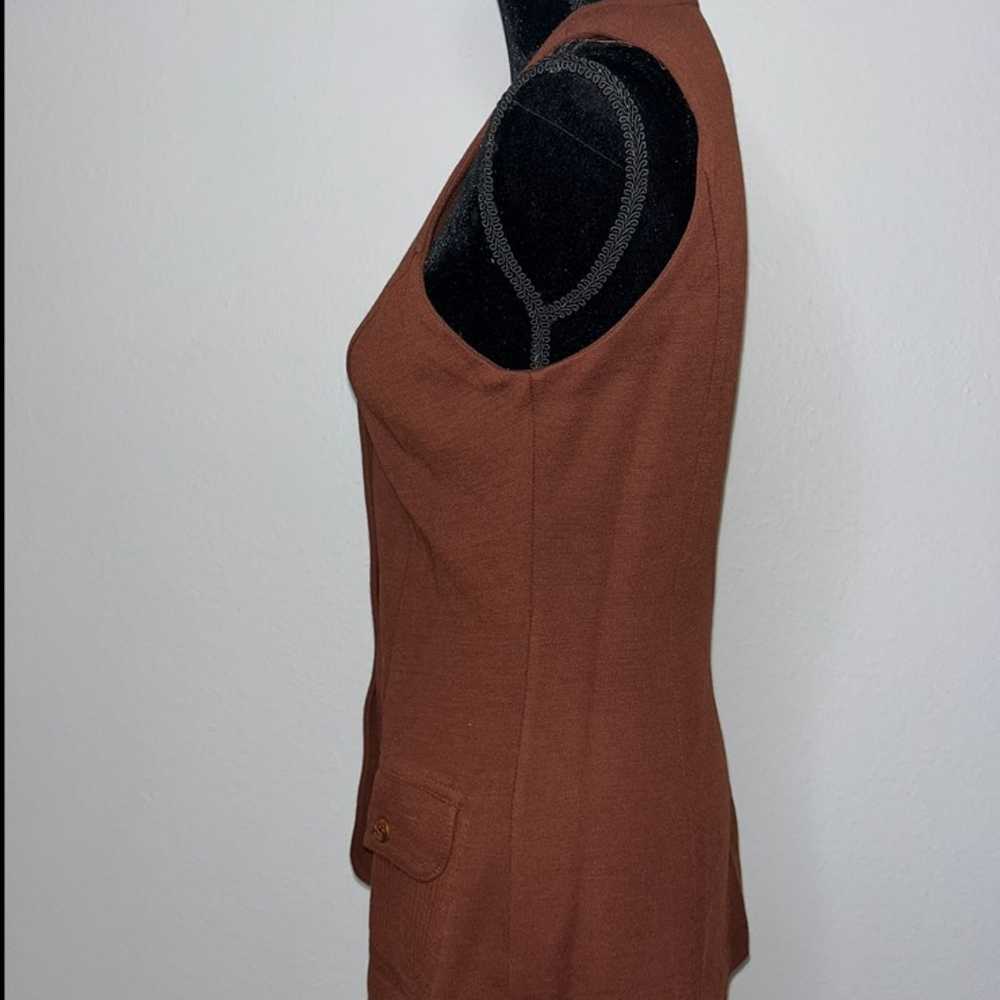 Vintage Brown Koret of California Sleeveless Blou… - image 2