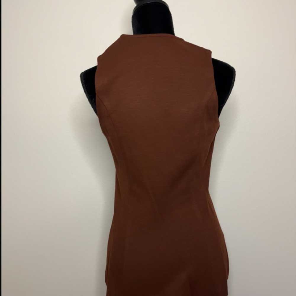 Vintage Brown Koret of California Sleeveless Blou… - image 3