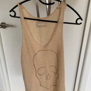 Zadig & Voltaire Skull 100% Cashmere Tanktop/Pull… - image 1