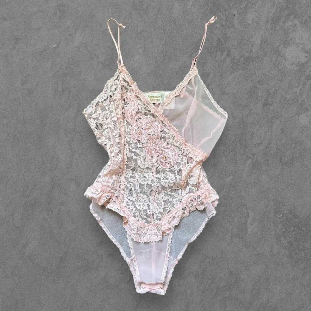 Vintage Victoria’s Secret Lace Bodysuit (gold tag) - image 1