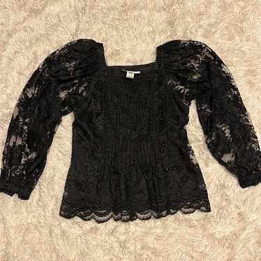 Vtg Victorian Child's Dress With Lace Top so Sweet 