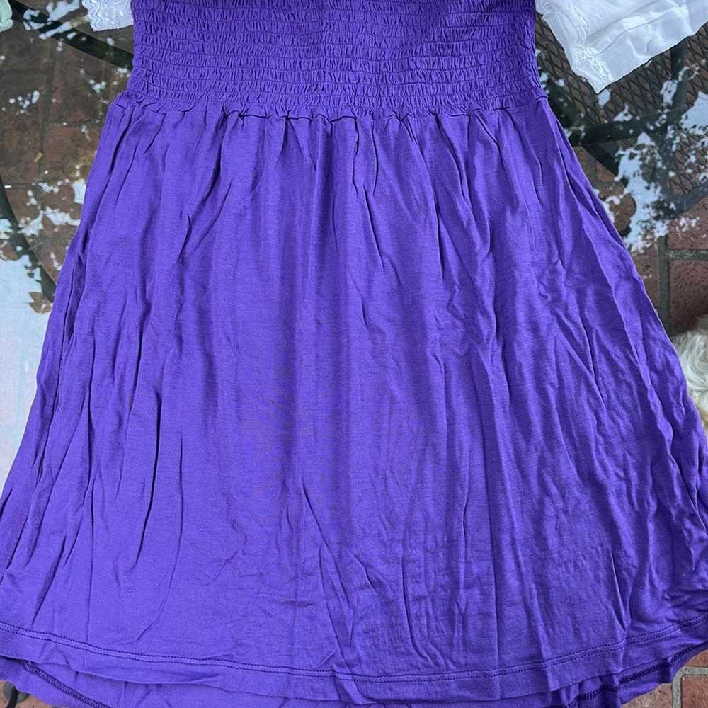 Y2K Purple Scrunchy Top - image 1