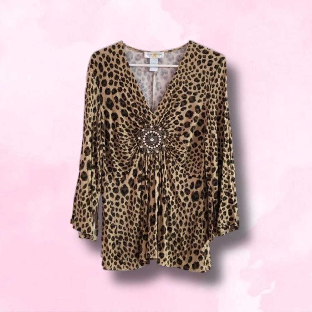 LEOPARD BLOUSE - image 1