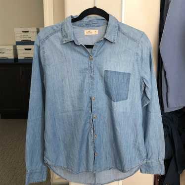 Denim Look Button Up - image 1