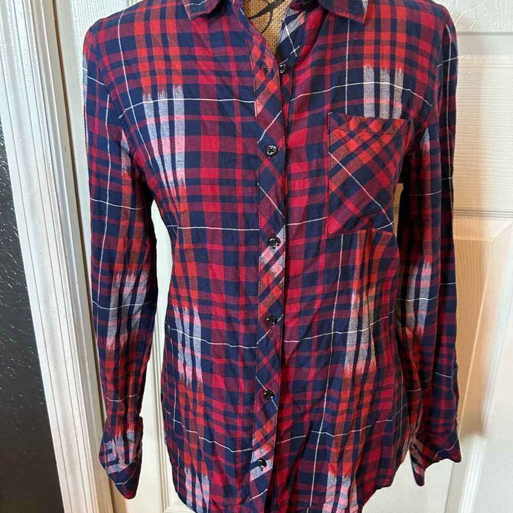 Cato brand western shirt long sleeve beautiful pl… - image 3