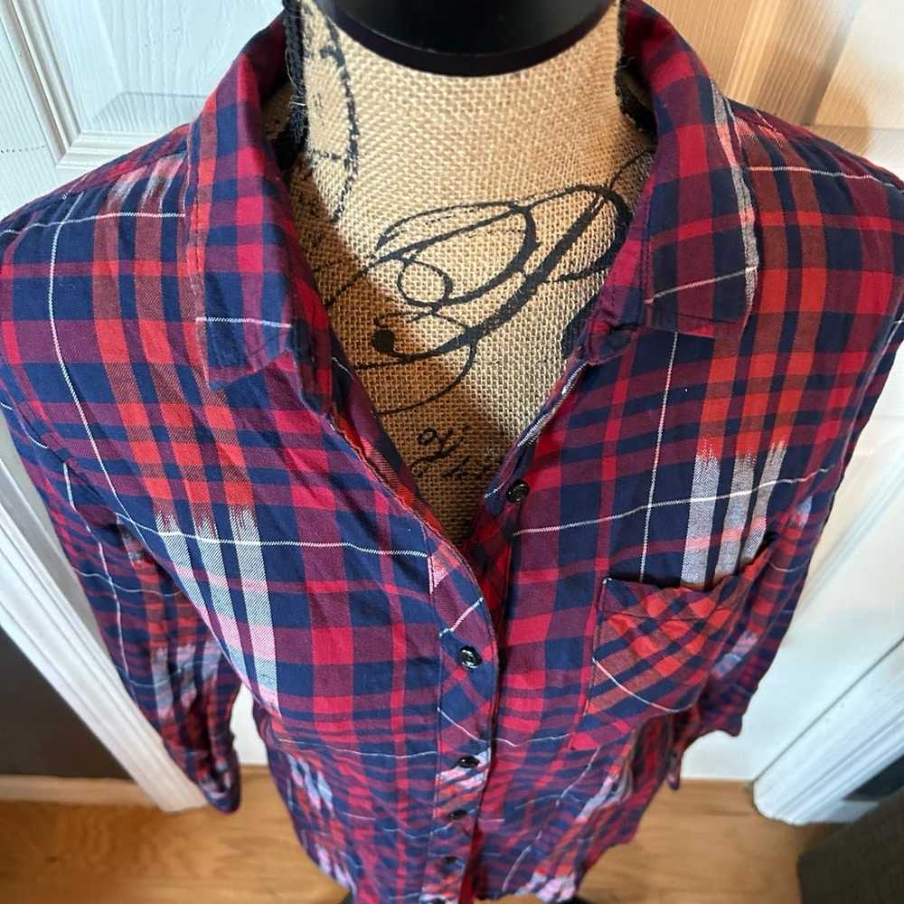 Cato brand western shirt long sleeve beautiful pl… - image 4