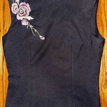 Vintage floral embroidery top - image 1