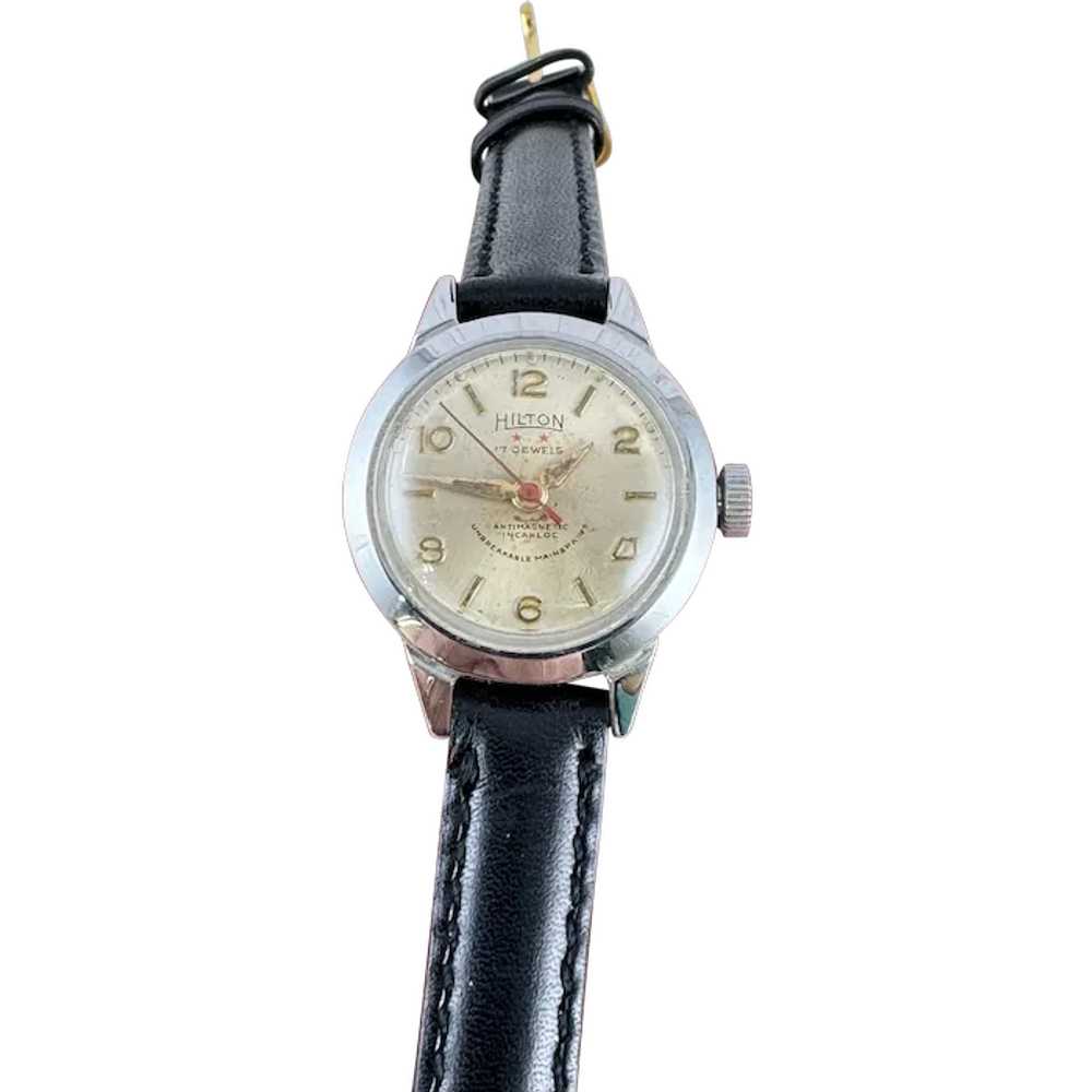 Vintage Hilton  17 Jewel Hand Wind Ladies Watch - image 1