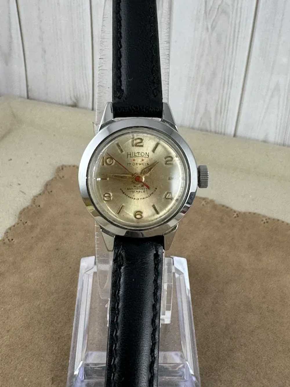 Vintage Hilton  17 Jewel Hand Wind Ladies Watch - image 2