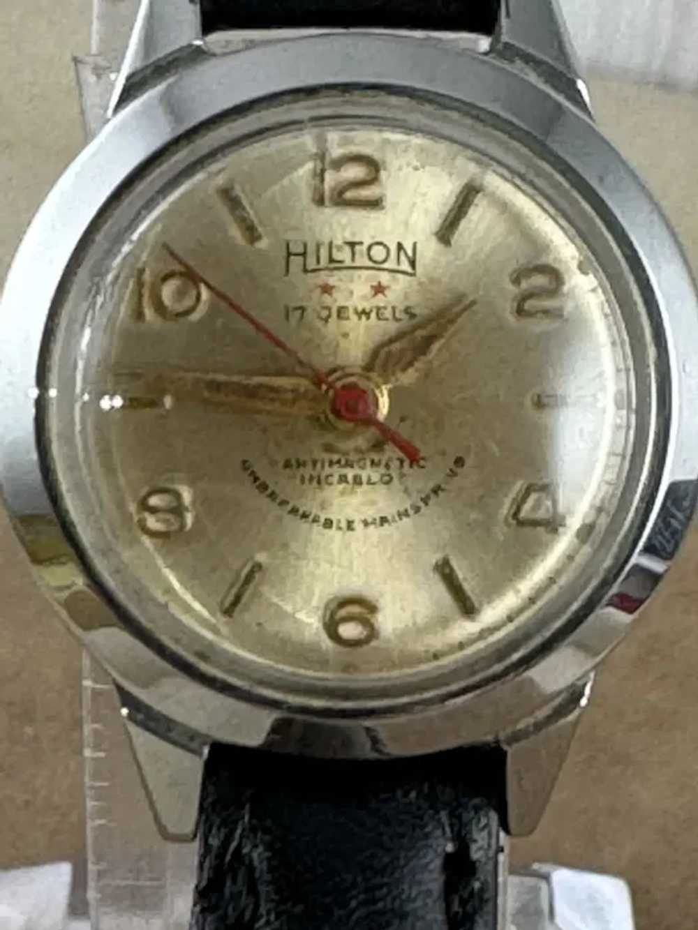 Vintage Hilton  17 Jewel Hand Wind Ladies Watch - image 4