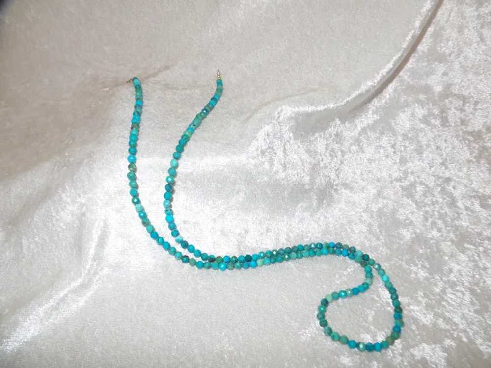 Turquoise Necklace with Sterling Silver - image 10