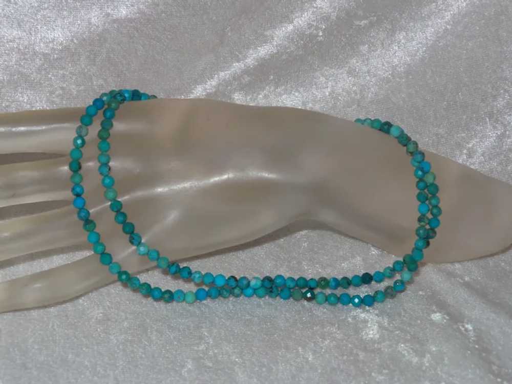 Turquoise Necklace with Sterling Silver - image 11