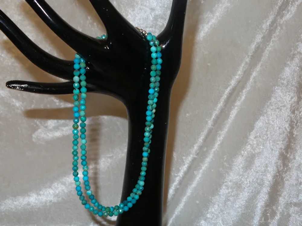 Turquoise Necklace with Sterling Silver - image 5