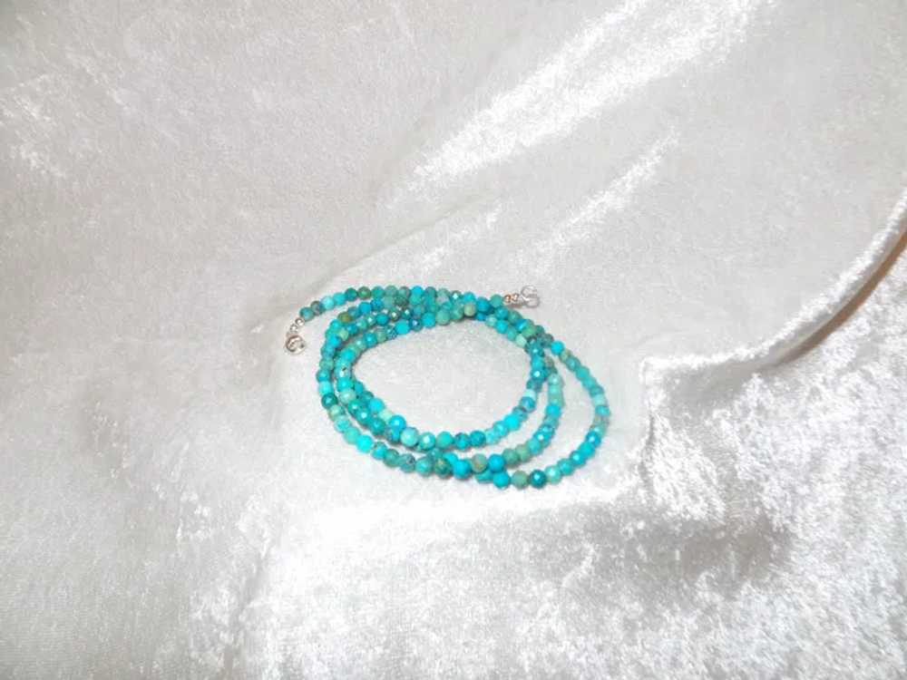 Turquoise Necklace with Sterling Silver - image 6