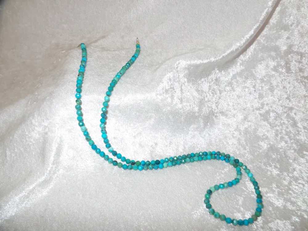 Turquoise Necklace with Sterling Silver - image 8