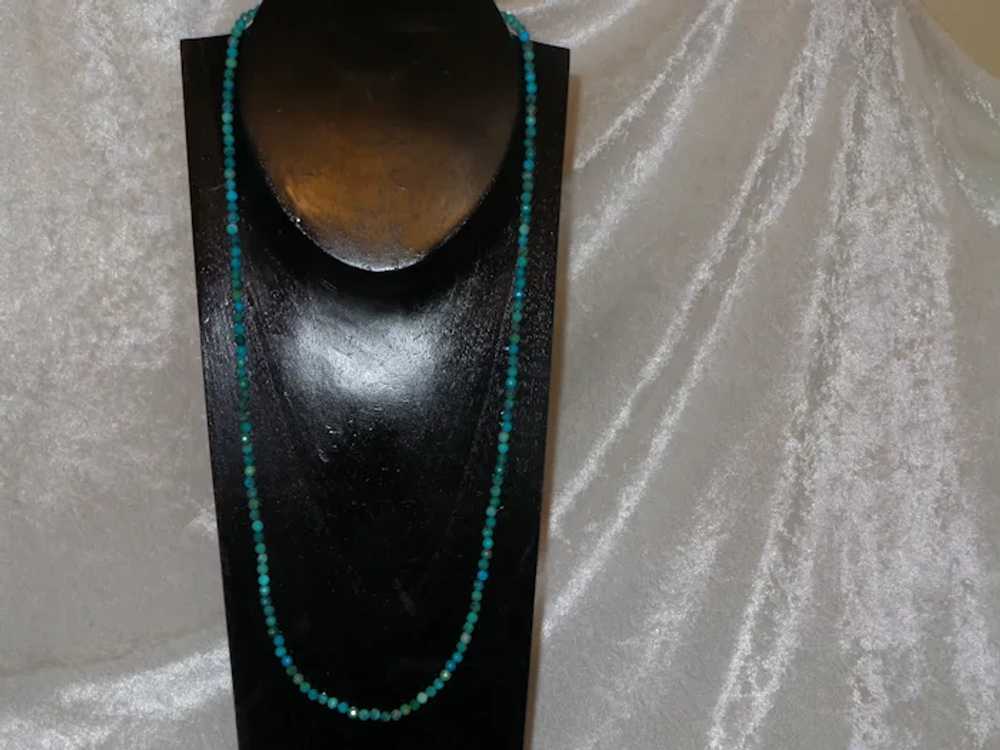 Turquoise Necklace with Sterling Silver - image 9