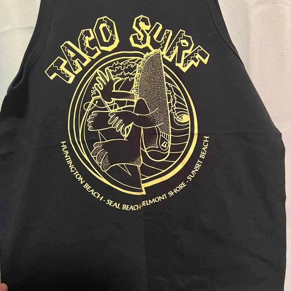 Vintage anvil tanktop taco surf huntington beach - image 1