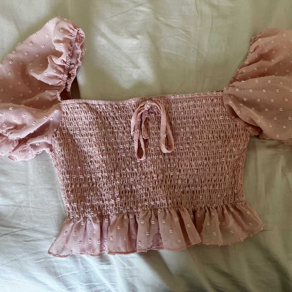 Vintage Pink Coquette Blouse - Gem