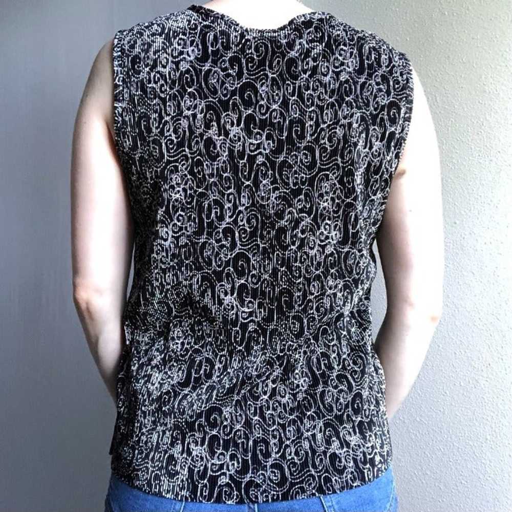 Vintage pleated floral pattern tank - image 4