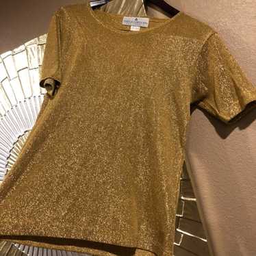 The La Costa Spa Sparkly Gold Top