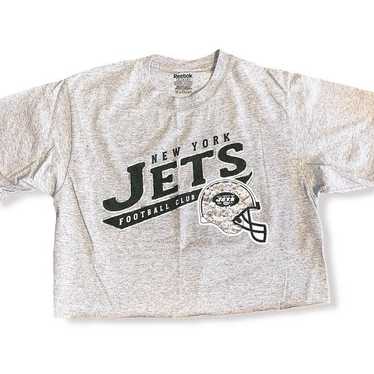 Bling NY Jets Cropped Vintage Tee