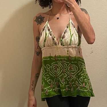 Silk Vintage Halter Top