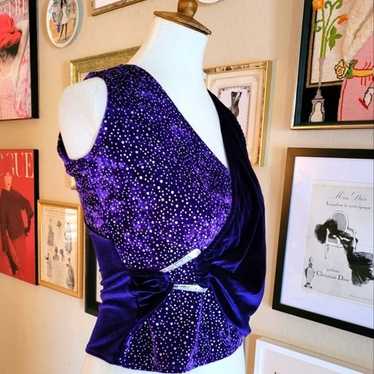 Vintage Algy Purple Velvet and Sparkle Wrap Dance 