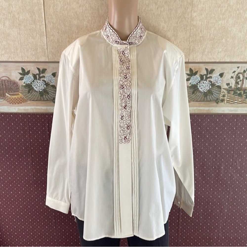 Mock neck blouse - image 1