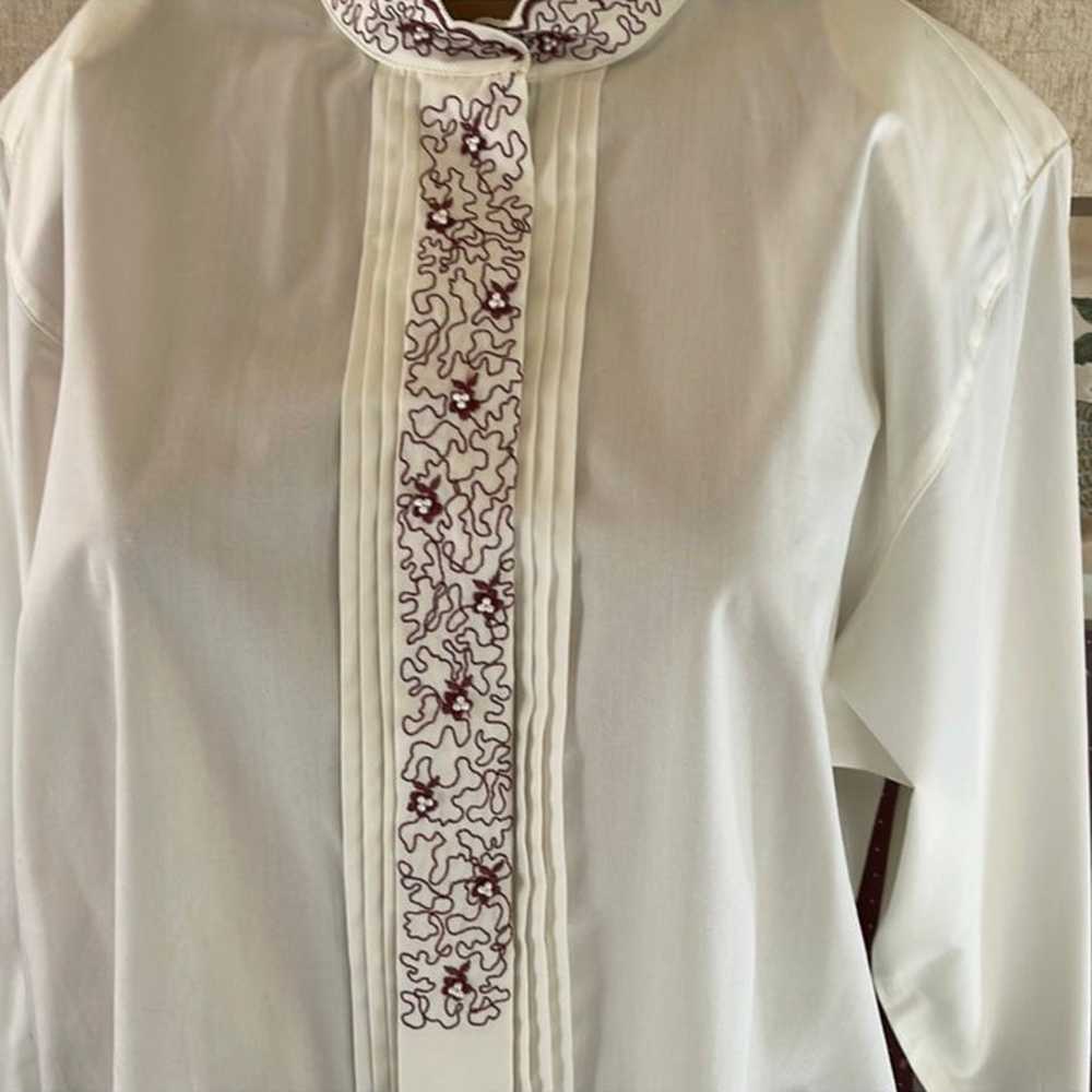 Mock neck blouse - image 2