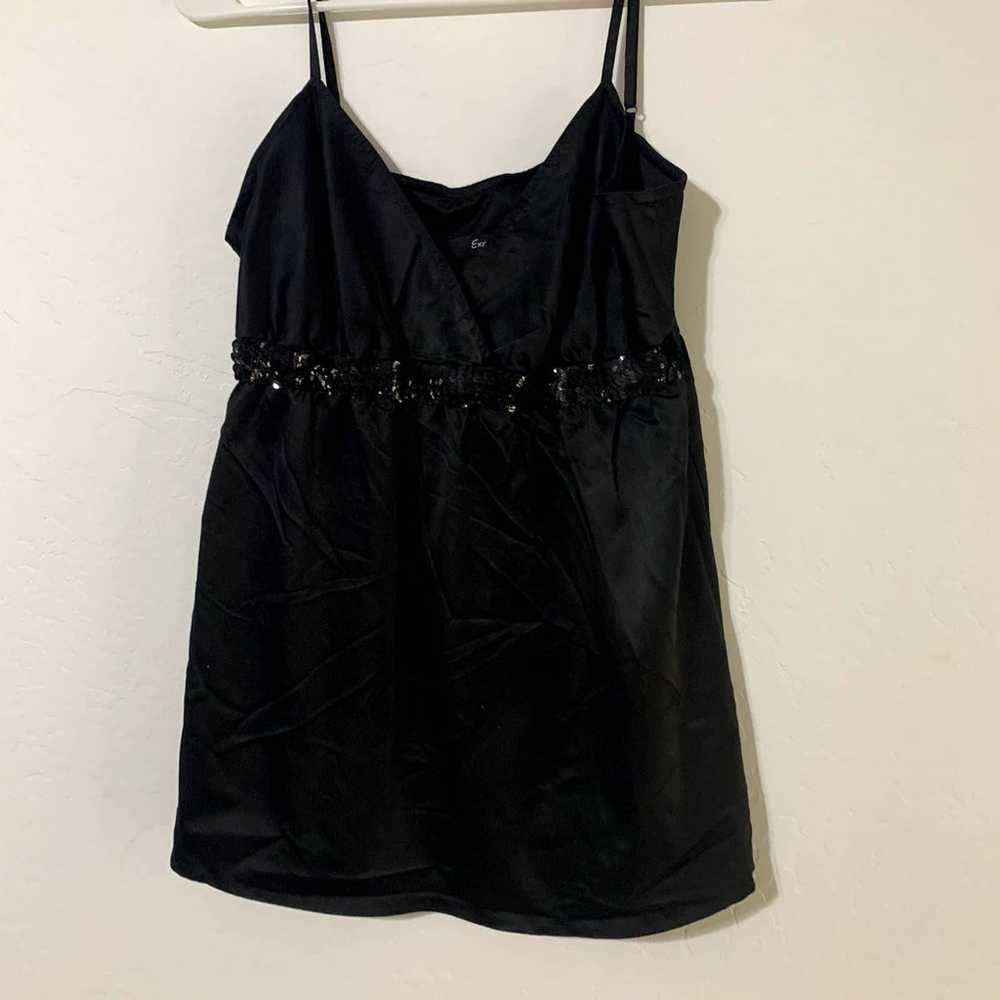 Express Black tank top blouse with sequins medium - image 3