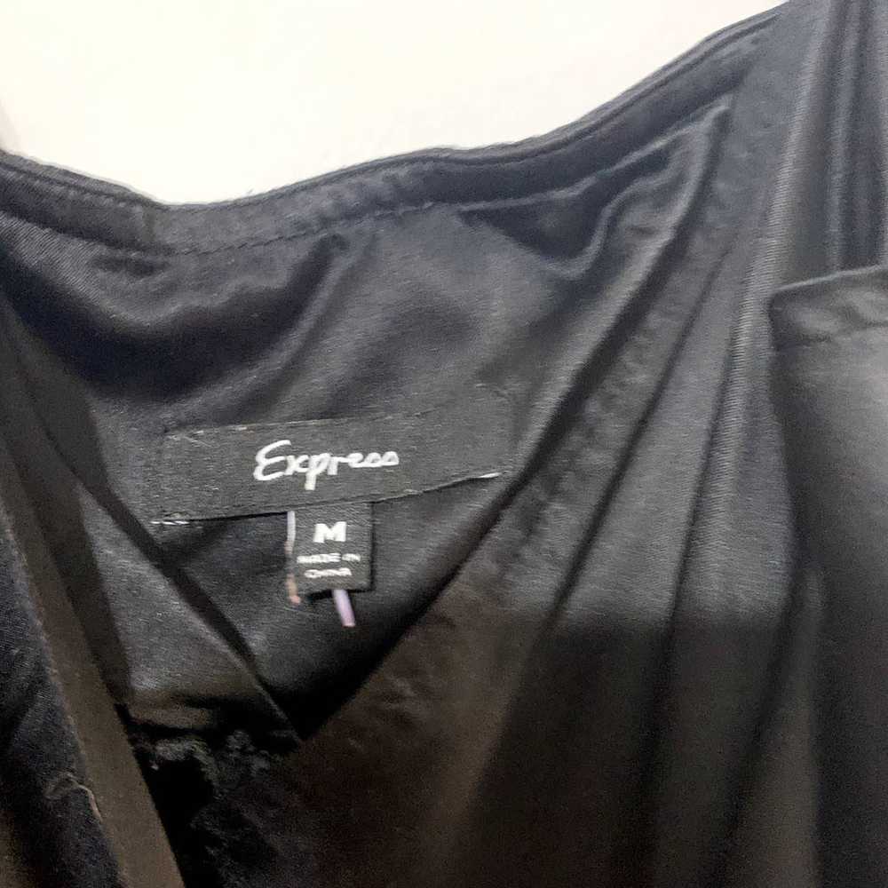 Express Black tank top blouse with sequins medium - image 4